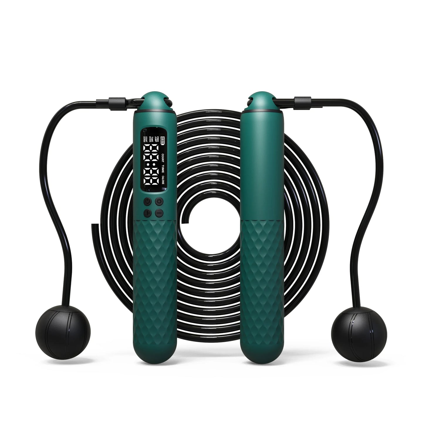 Wireless Digital Jump Rope USB Calorie Counter Adjustable Cordless Skipping Rope Fitness Exercise Trainer for Weight Loss